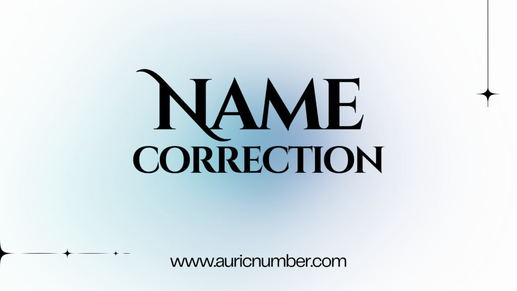 Numerology name correction chart showing how adjusting your name can align your destiny for success, prosperity, and happiness.