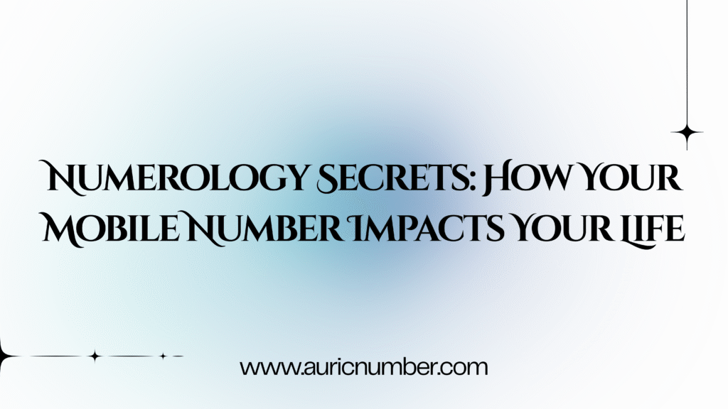 Numerology Calculator showing mobile number vibrations