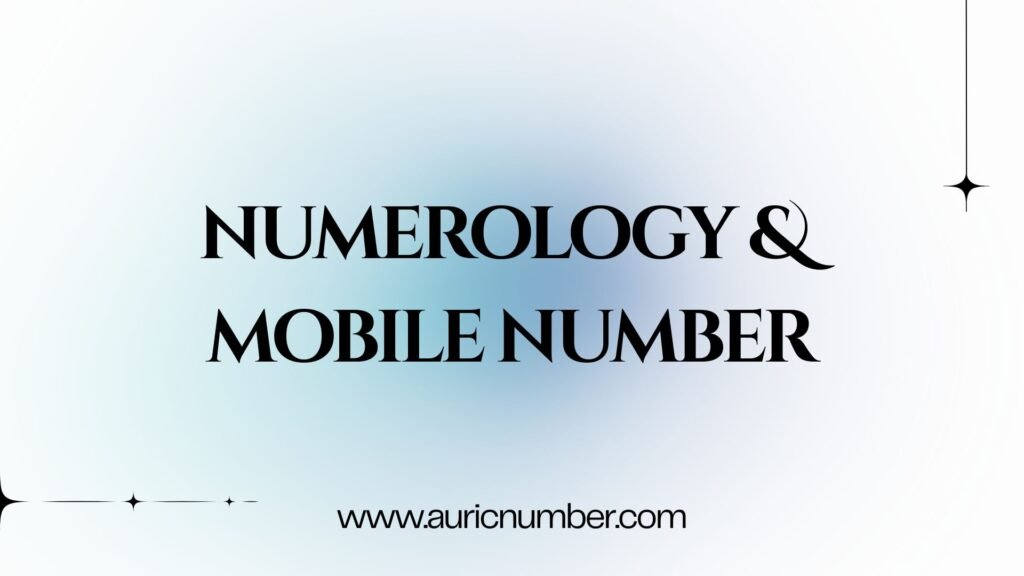 Mobile number numerology analysis chart