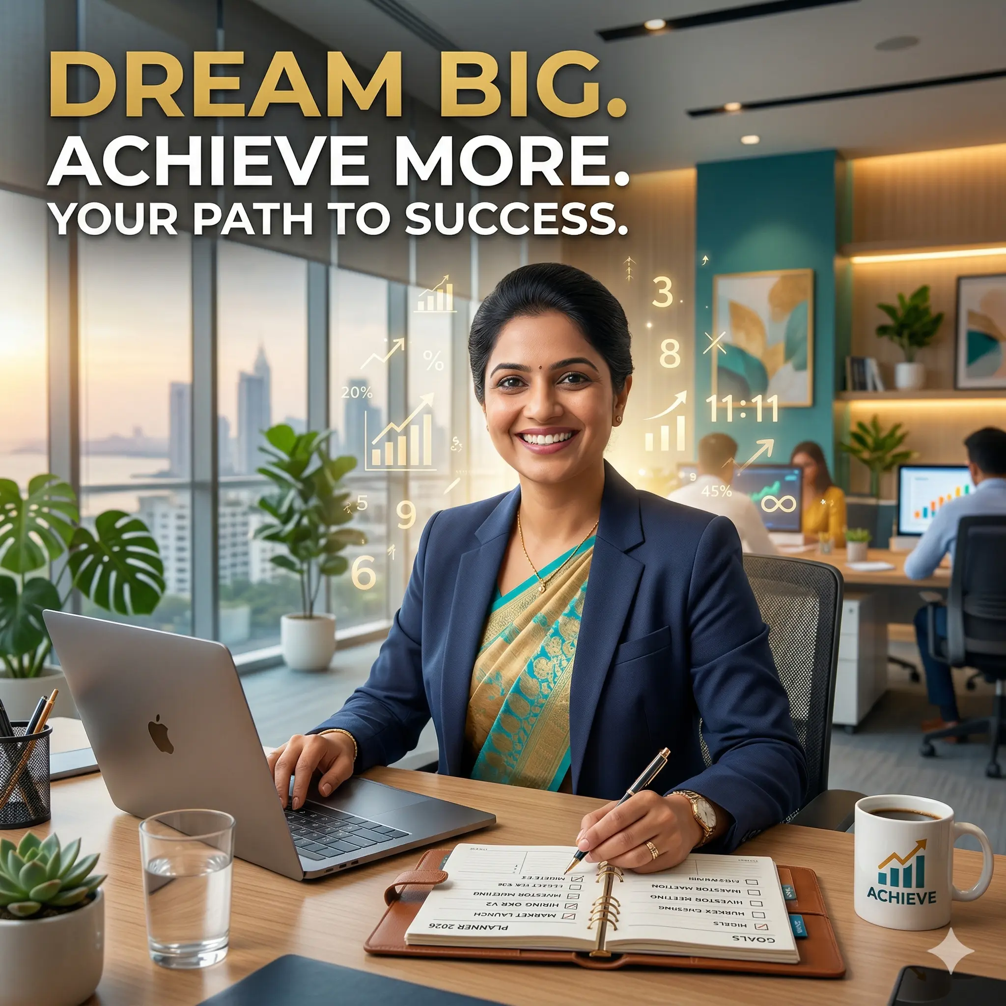 Indian entrepreneur increasing success rate using numerology yearly planner for better timing and results