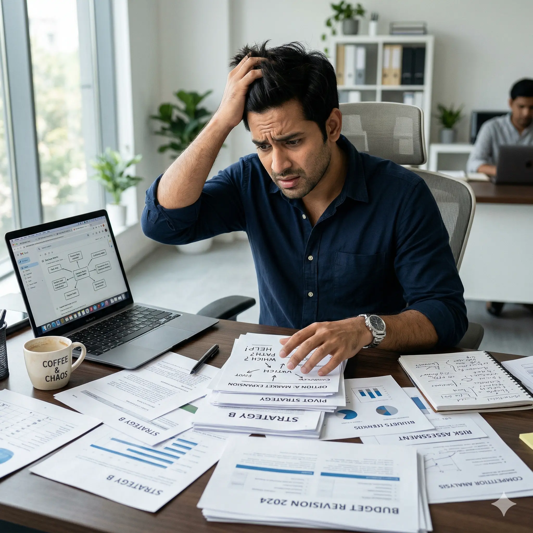 Indian professional making random decisions without proper planning and clarity