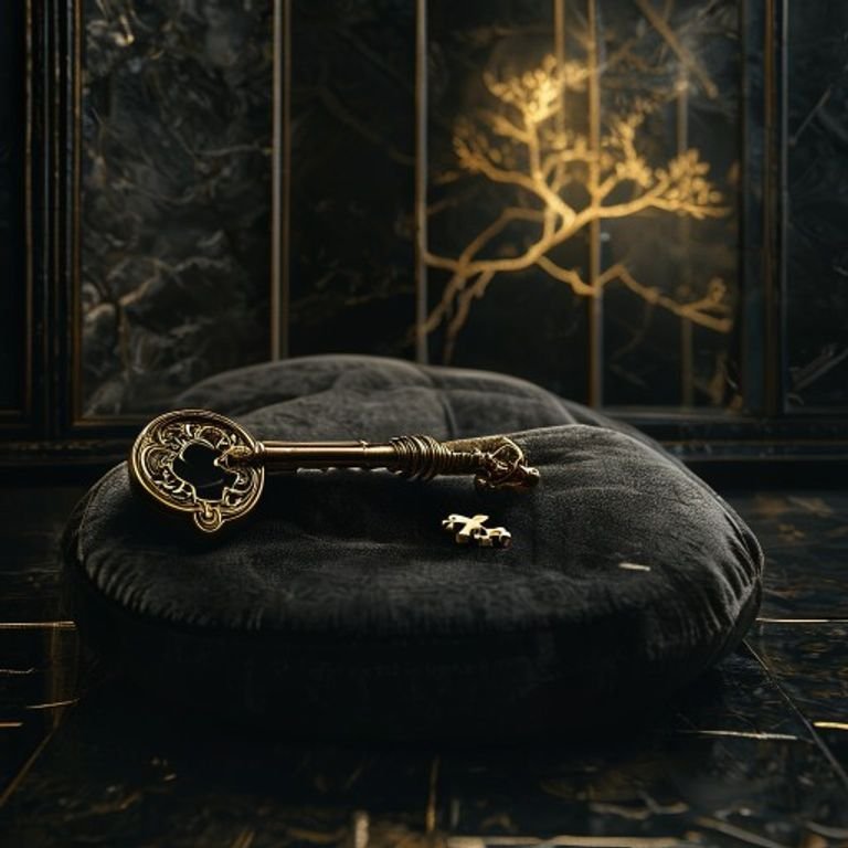 A luxury vault representing Saturn in the 8th House wealth secrets.