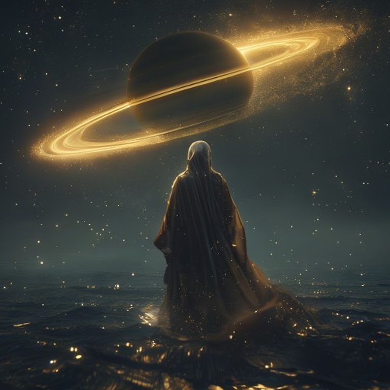Saturn in 12th house spiritual weight and exhaustion concept