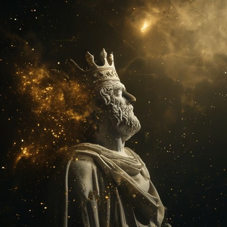 Ketu Placement Secrets represented by a dissolving marble king statue.