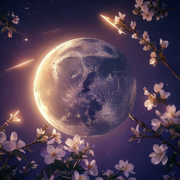 Full Flower Moon in Sagittarius May 2024 lunar event