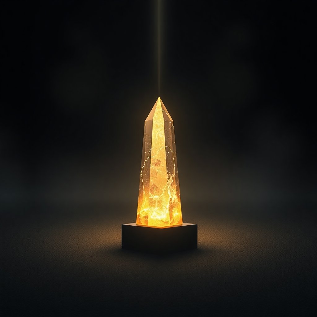A glowing crystal prism representing Life Path 7 Karma soul filtering.