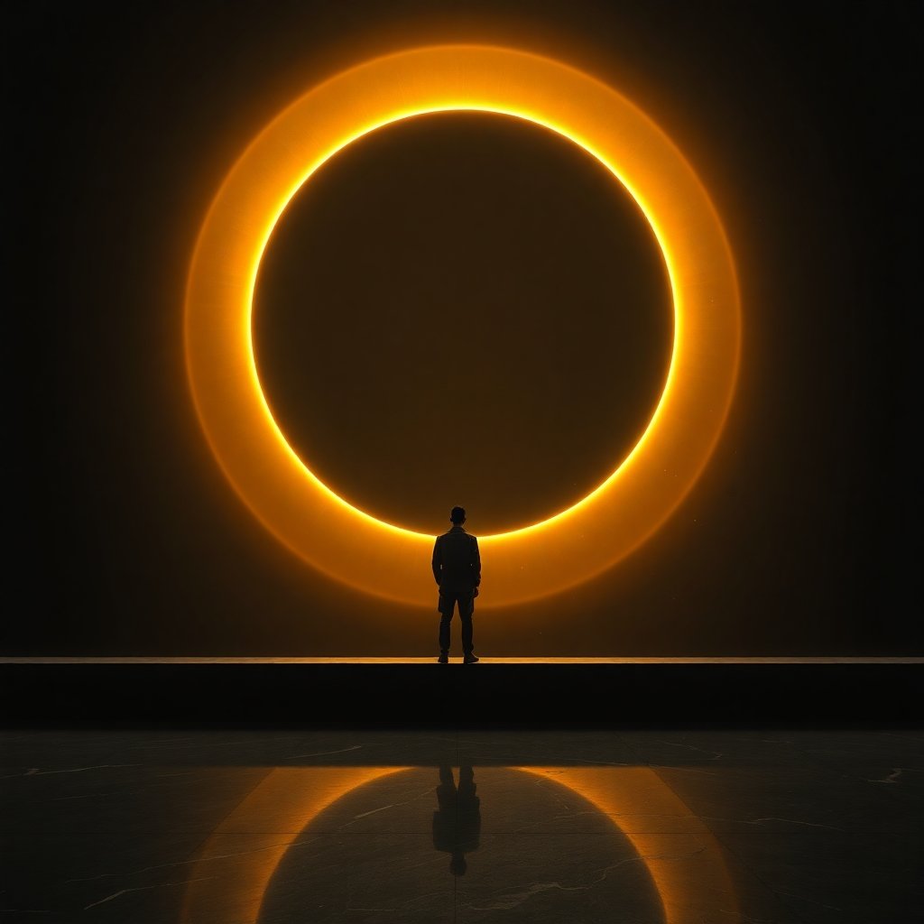 A symbolic representation of Rahu Mahadasha transformation.