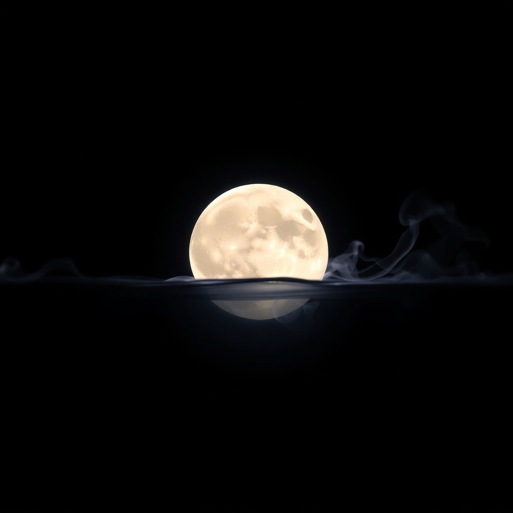 Moon in the 12th house ethereal concept