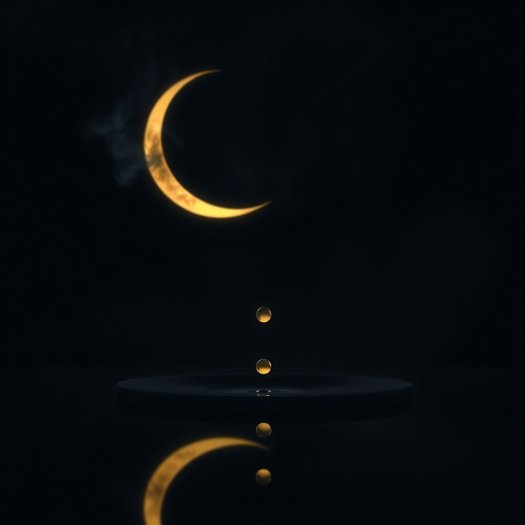 A symbolic representation of the Ketu Moon Conjunction Secret and healing.