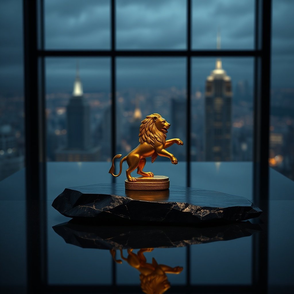 A symbolic representation of Life Path 8 Financial Collapse and power.