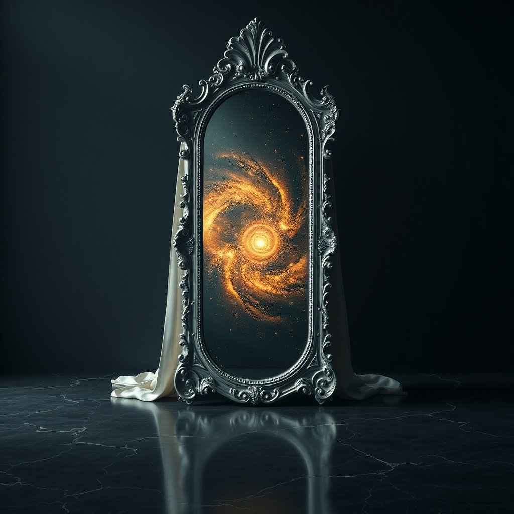Rahu in the 1st House cosmic mirror reflection