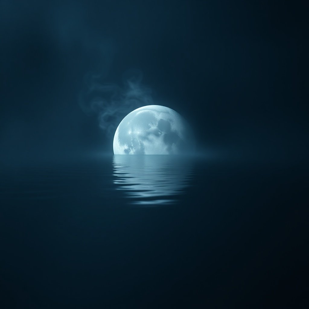 Moon in the 12th House representing subconscious emotional depth