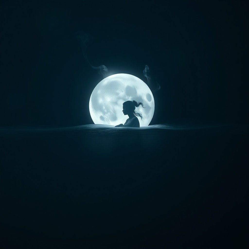 Moon in the 12th house spiritual concept art