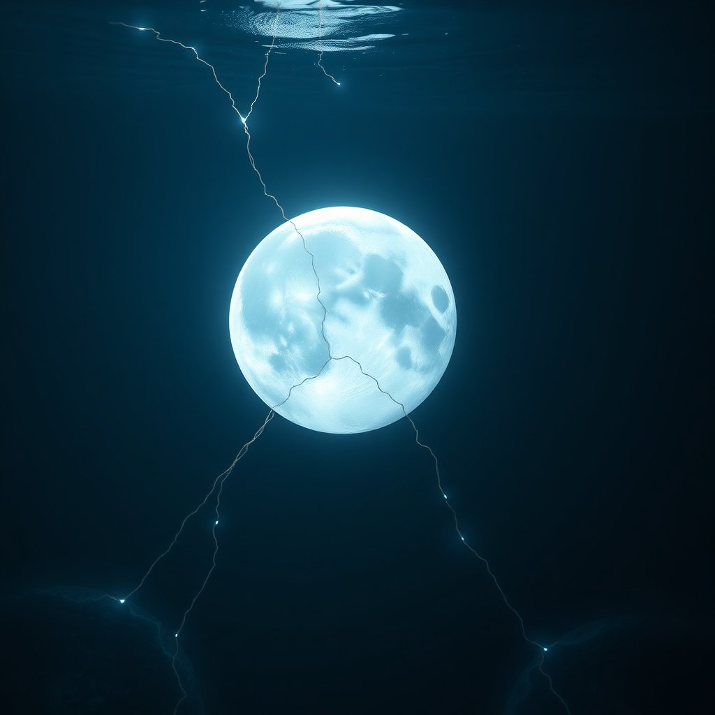 Moon in the 8th House psychic trauma and intuition concept.