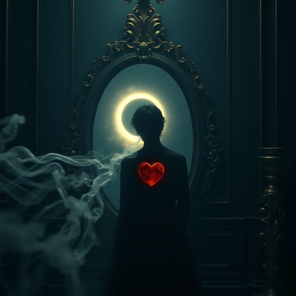 Rahu in the 7th house shadow and karma concept.